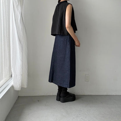 atelier naruse  コットンデニムタイトスカート