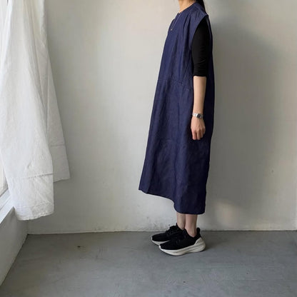 R&D.M.Co コットンデニムハンチドバックドレス