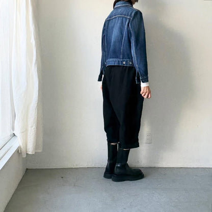 homspun オーガニックコットン起毛8分丈パンツ