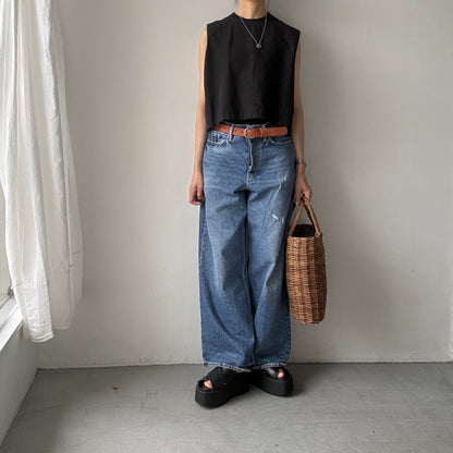 homspun レザーベルト　ブラウン