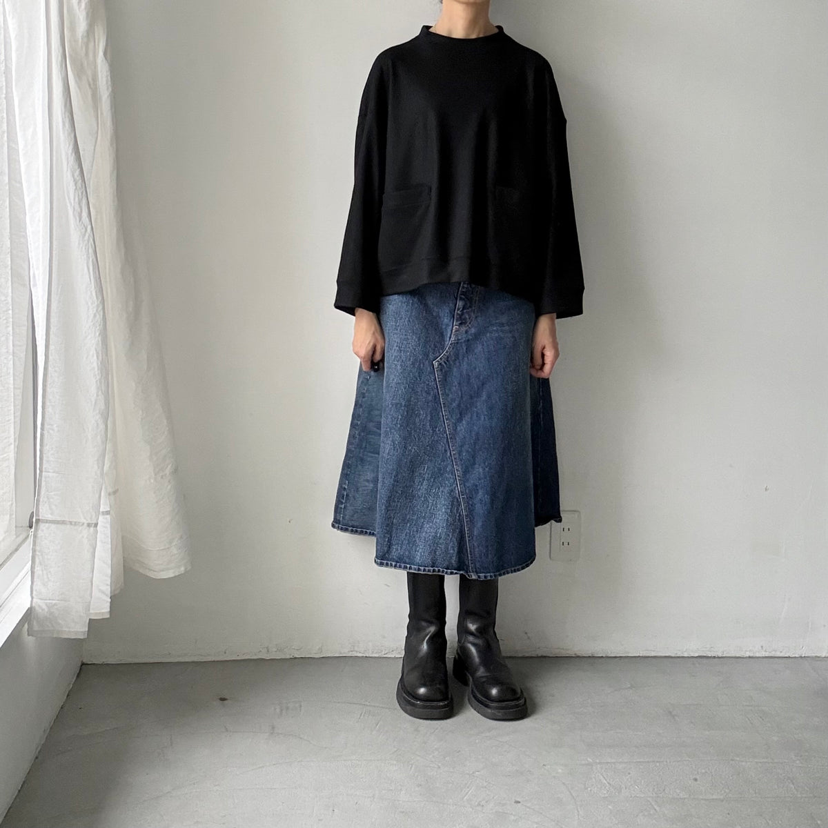 R&D.M.Co  ミドルスムースポケットプルオーバー