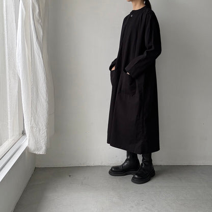 jujudhau デッドストックコットンプルオーバードレス