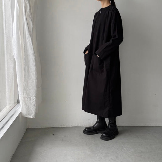 jujudhau デッドストックコットンプルオーバードレス