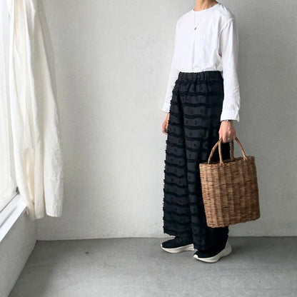 kijinokanosei  鳥の子ワイドパンツ