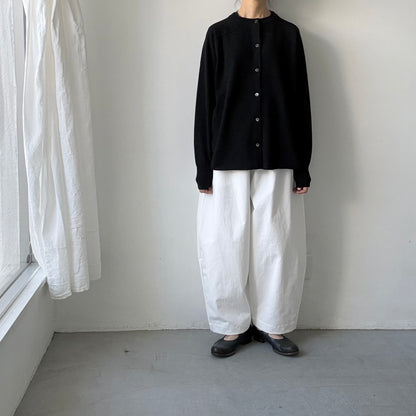 homspun ラムカーディガン　ブラック