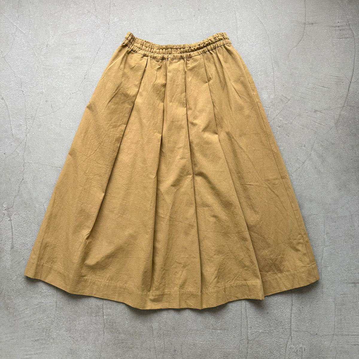 Linenya  コットンタックスカート　82センチ　ベージュ