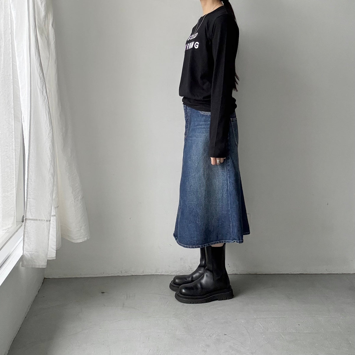 R&D.M.Co  GOOD MORNING長袖Tシャツ