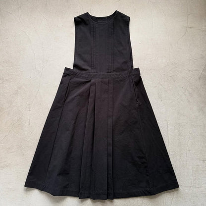 atelier d'antan kobell コットンエプロンドレス　ブラック