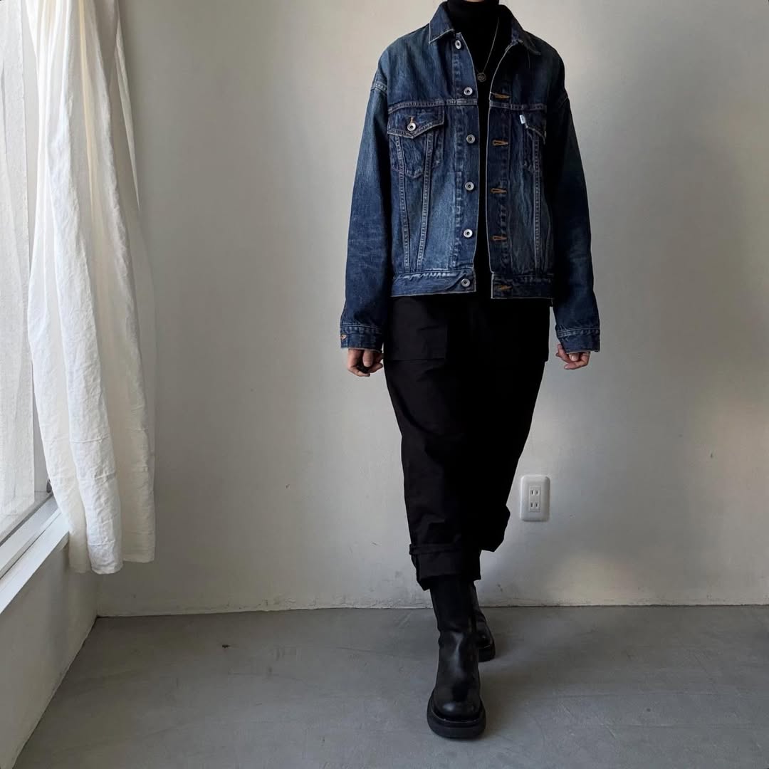 R&D.M.Co  デニムオーバーサイズトラッカージャケット