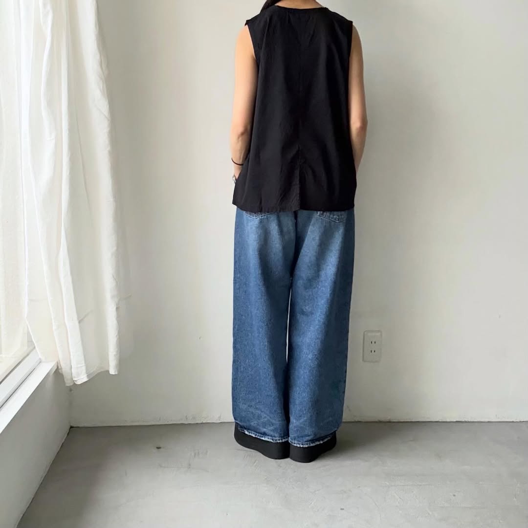 homspun  無地ノースリーブプルオーバー