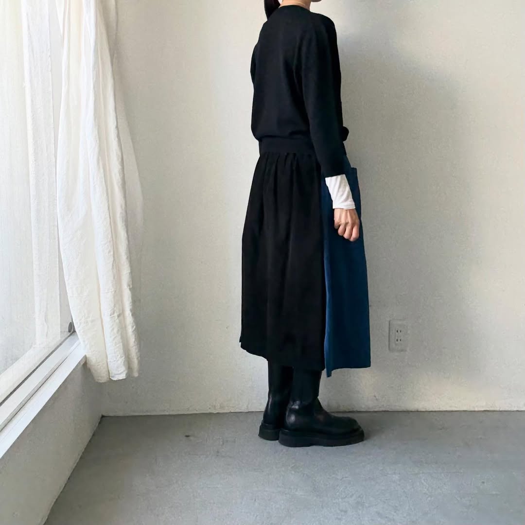 R&D.M.Co  ウールカシミアポケットプルオーバー　ブラック