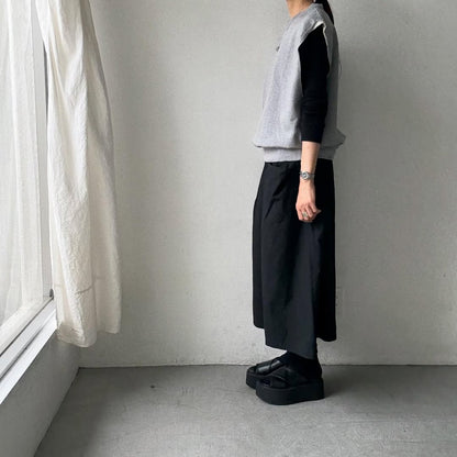 homspun コンパクト裏毛ベスト　トップグレー