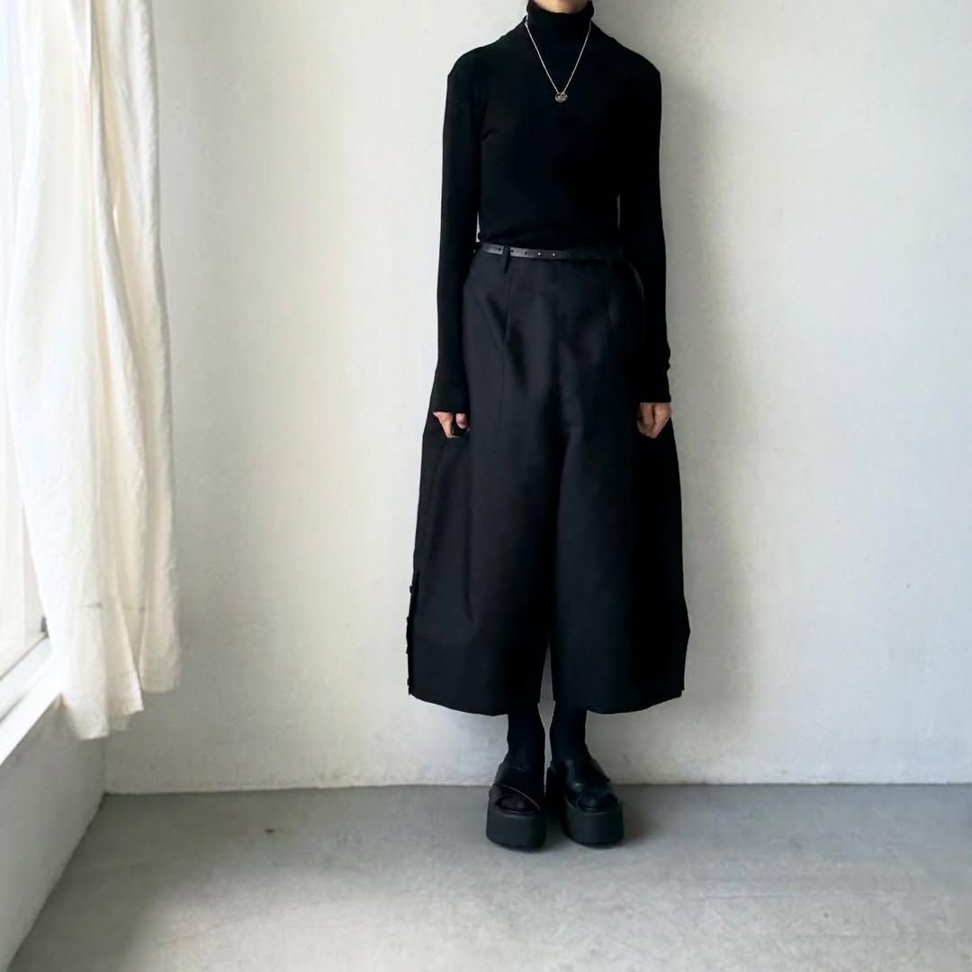 TENNE HANDCRAFTED MODERN オーバーオールパンツ　ブラック