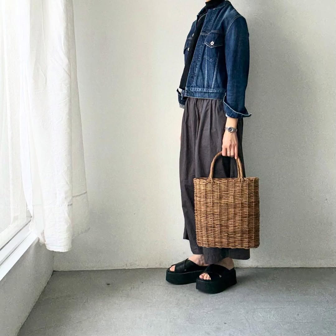 jujudhau  デッドストックコットンワイドパンツ　グレー
