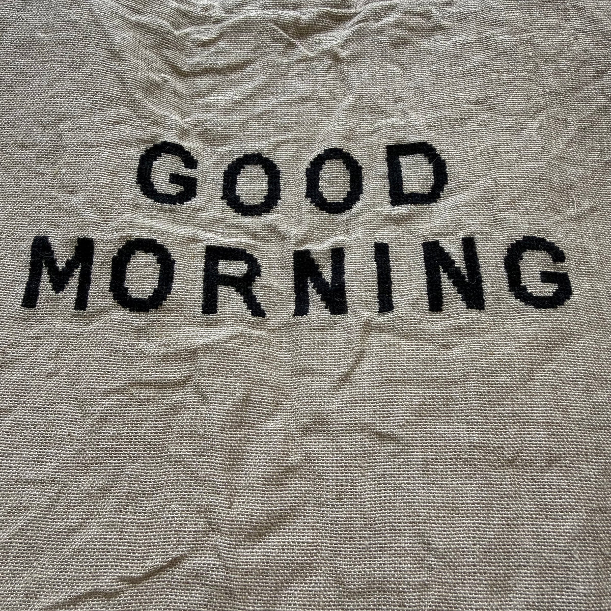 R&D.Ｍ.Co  GOOD MORNINGリネンバッグ