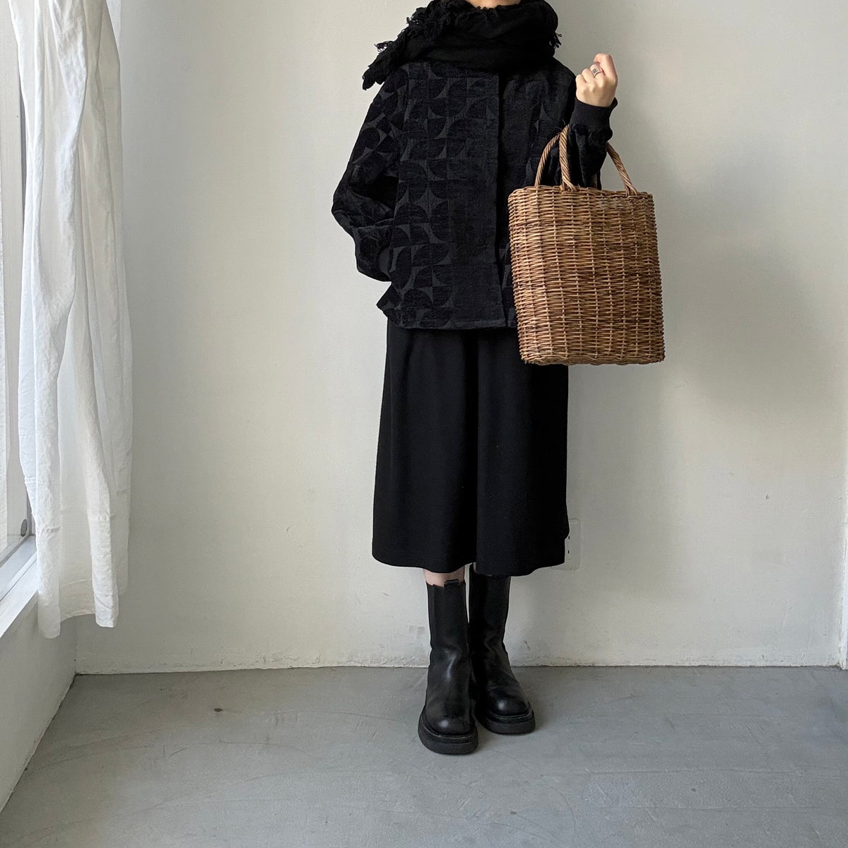 kijinokanosei  バックタックブルゾン