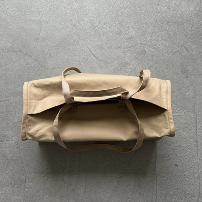 TENNE HANDCRAFTED MODERN ベンタイルコットンボストンバッグS キャメル