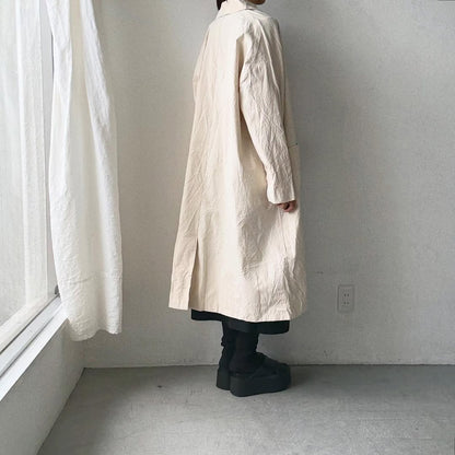 jujudhau コットンカラードコート