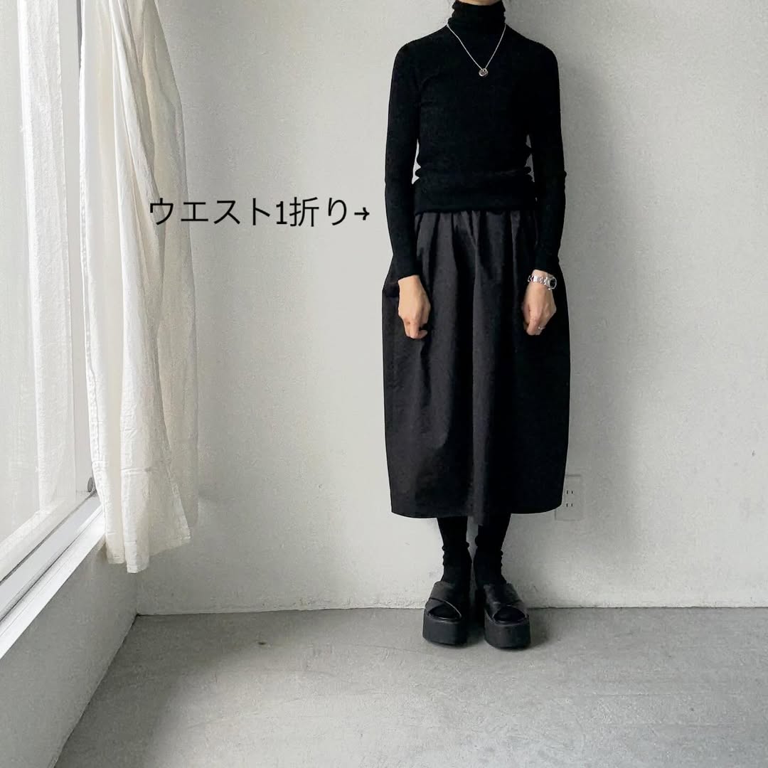 SACUCA  タックギャザースカート