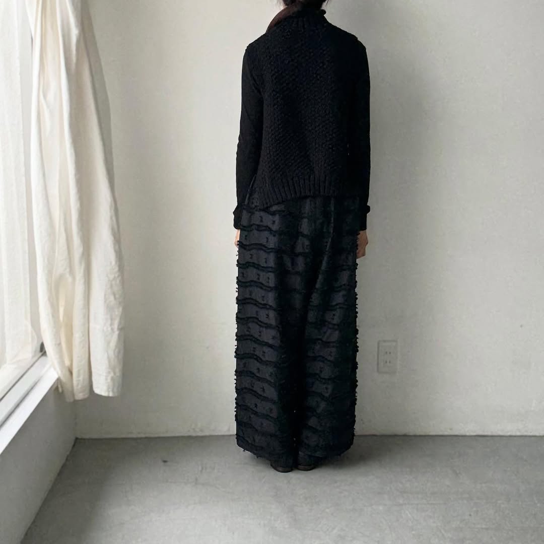 kijinokanosei  鳥の子ワイドパンツ