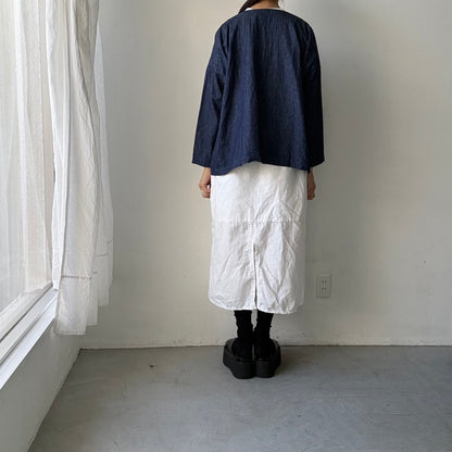 jujudhau デッドストックデニムダブルボタンシャツ
