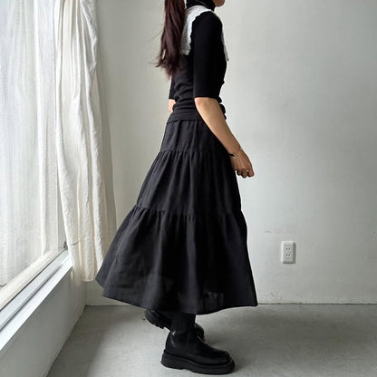 R&D.M.Co  デンズリーリネンティアードスカート