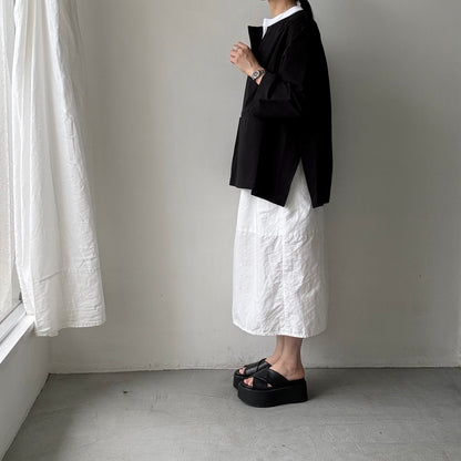 atelier d'antan Bouvetコットンプルオーバー　ブラック