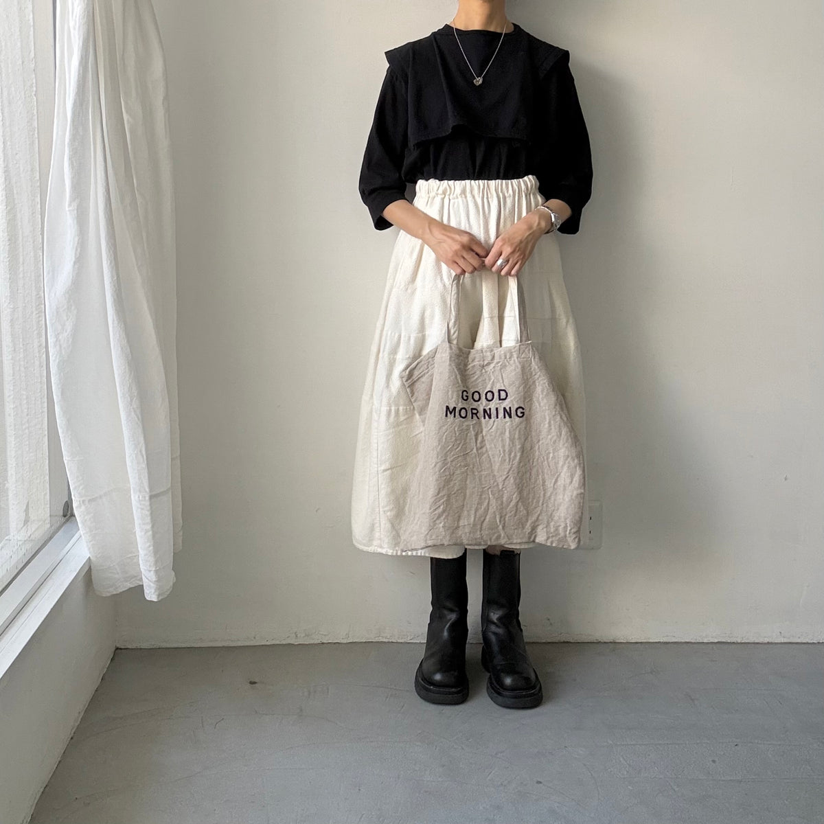R&D.Ｍ.Co  GOOD MORNINGリネンバッグ