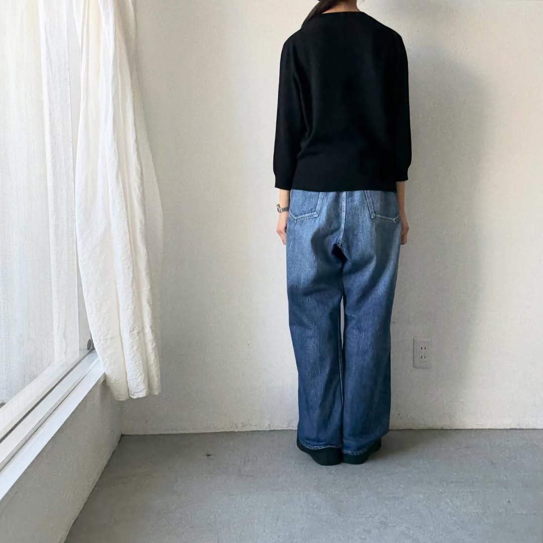 R&D.M.Co  ウールカシミアポケットプルオーバー　ブラック