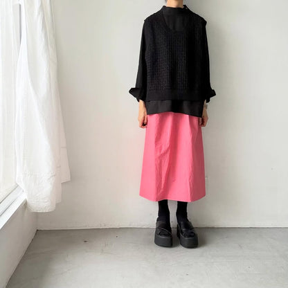 atelier naruse  コットンバスケット編みニットベスト