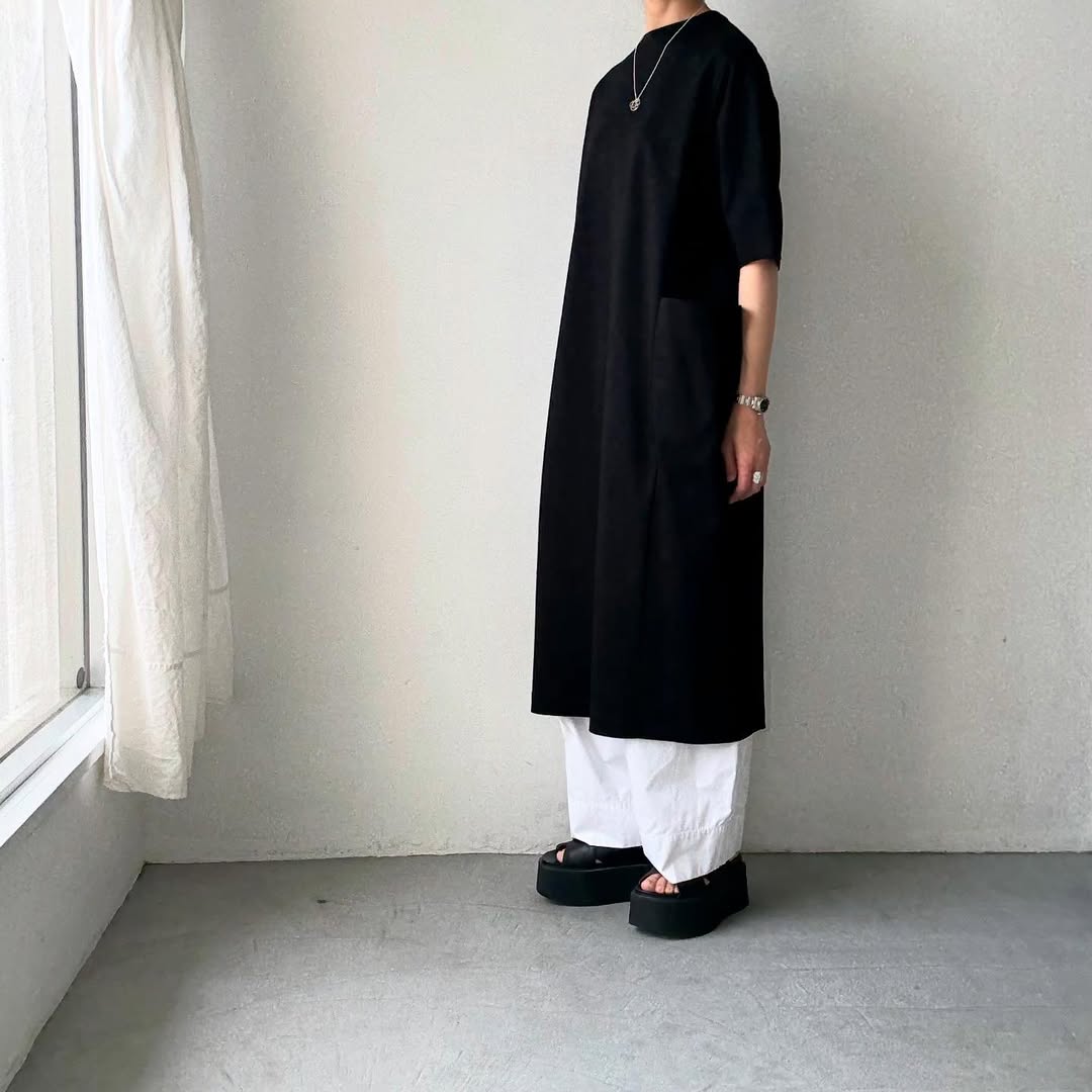 atelier naruse  コットンポンチボックスワンピース