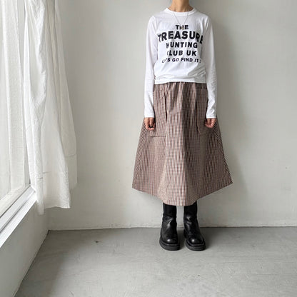 R&D.M.Co トレジャーハンティング長袖Tシャツ　ホワイト