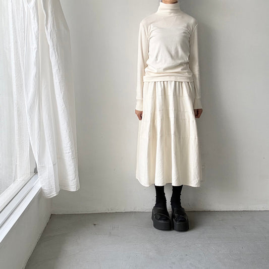 MAGALI コットンウールハイネックカットソー　アイボリー
