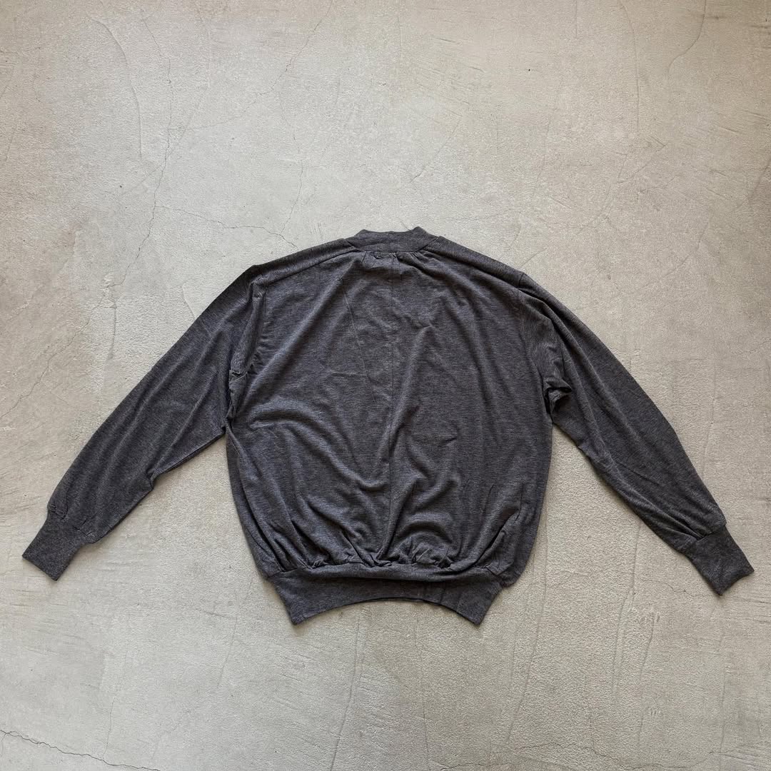 homspun 天竺ハイネックプルオーバー　チャコール