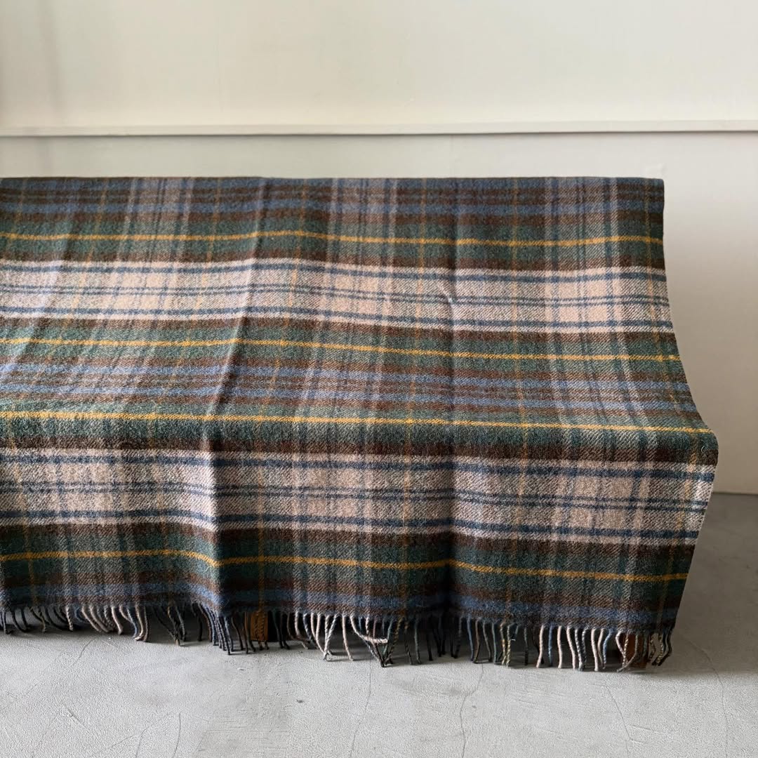TWEED MILL ウールブランケット
 Antique dress Gordon