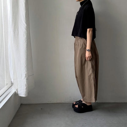 jujudhau  デッドストックコットンワイドパンツ　カーキ