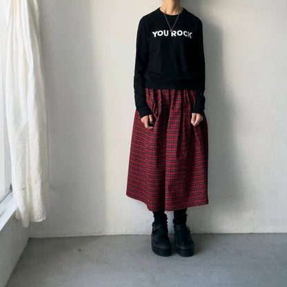 R&D.M.Co YOU ROCK  長袖Tシャツ　ブラック