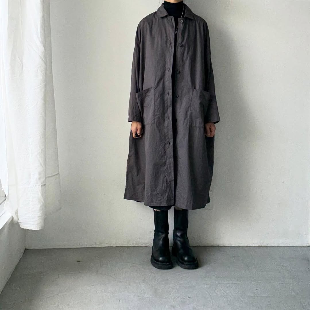 jujudhau  デッドストックコットンワークコート　グレー