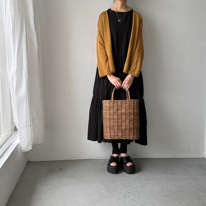 atelier d'antan  Paulet リネンニットカーディガン　マスタード