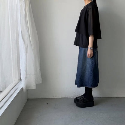 homspun  無地ノースリーブプルオーバー