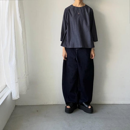 🟡週末入荷分予約受付中🟡Linenya  ライトオンスデニムプルオーバー