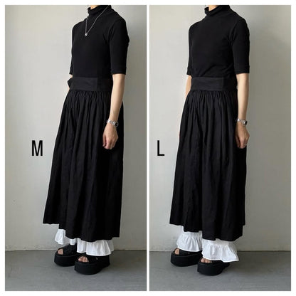 ayanoguchiaya　オーガニックコットンフリルパンツ