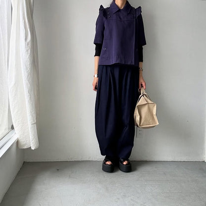 TENNE HANDCRAFTED MODERN ベンタイルコットンボストンバッグS キャメル