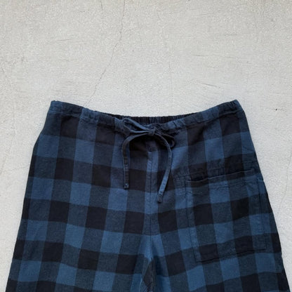 homspun ブロックチェックルームウェアセット　ネイビー×ブラック