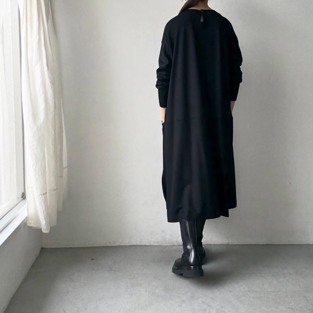 atelier naruse  スムースウールコクーンワンピース　size1