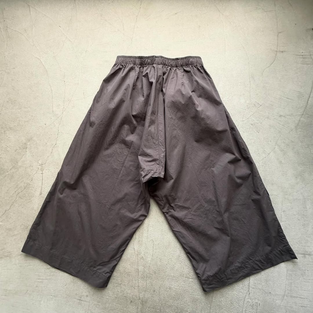 jujudhau  デッドストックコットンワイドパンツ　グレー