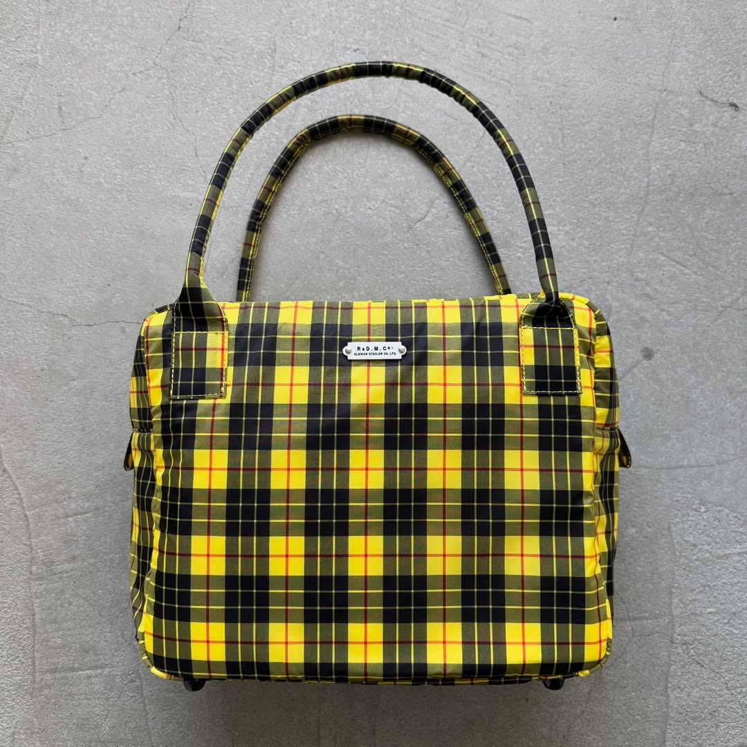R&D.M.Co タータンチェックグロッサリーボストンバッグ　ルイス