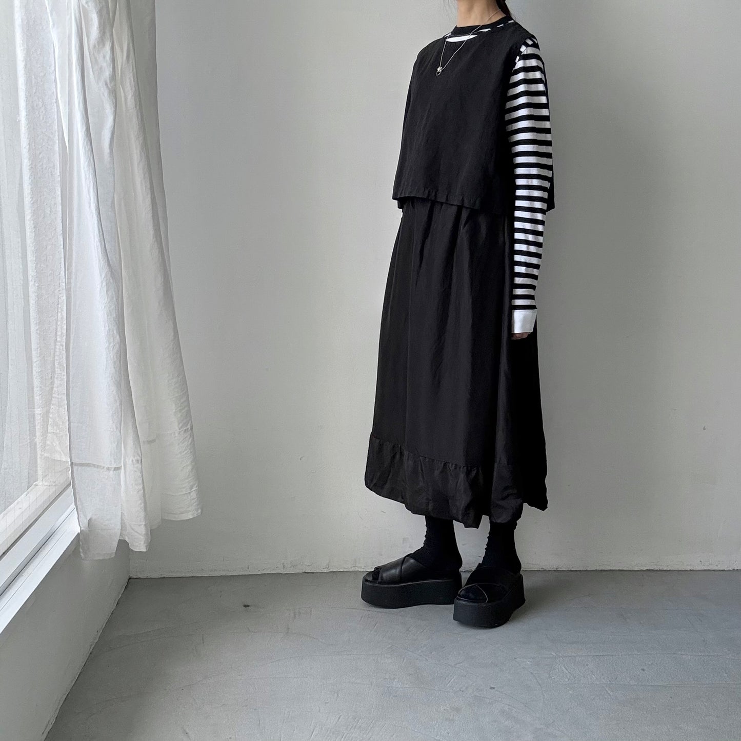 R&D.M.Co 　シルクサテンドッキングバルーンスカート