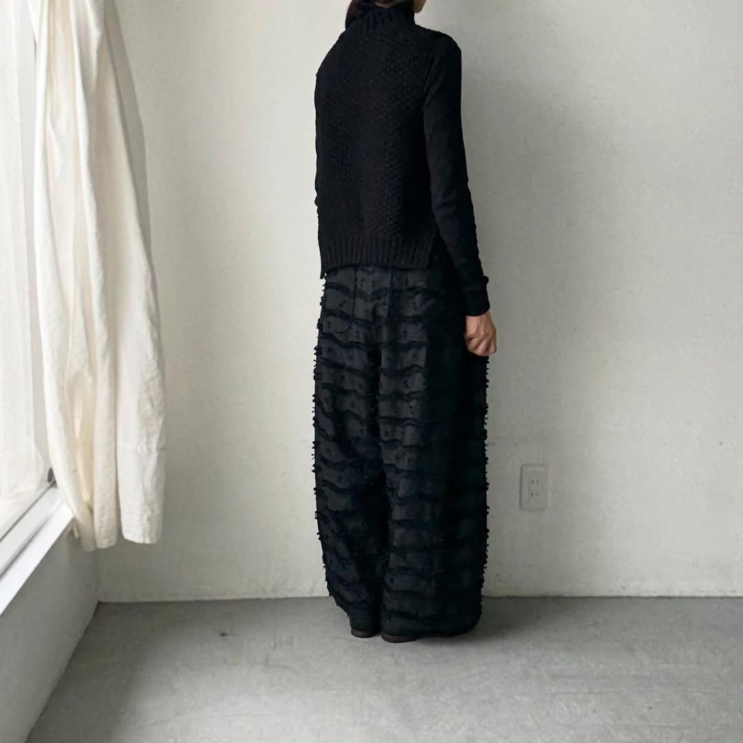 kijinokanosei  鳥の子ワイドパンツ