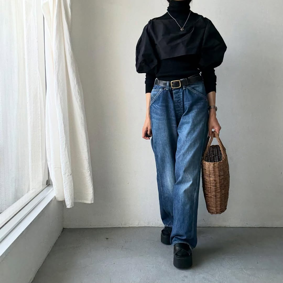 R&D.M.Co  コットンポリエステルタフタプルオーバーボレロ